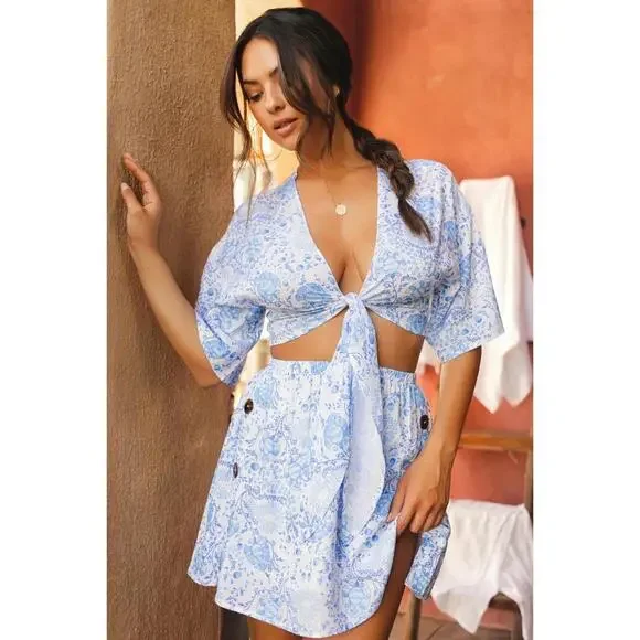 NWT Victoria Skirt in Riviera - Picture 2 of 4